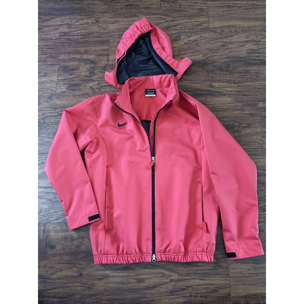 Nike GOLF full Zip Hoodie RED/Pink Waterproof Youth 14-16